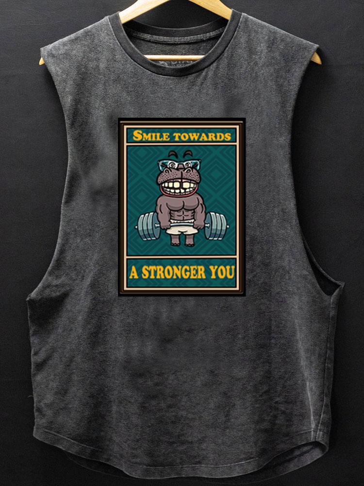 Smile towards a stronger you BOTTOM COTTON TANK