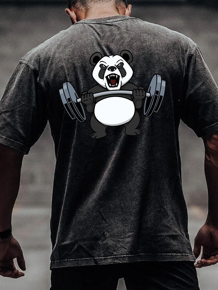 WEIGHTLIFTING PANDA Washed Gym Shirt