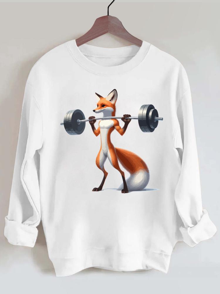 Ironpanda Lift Heavy Fox Gym Sweatshirt