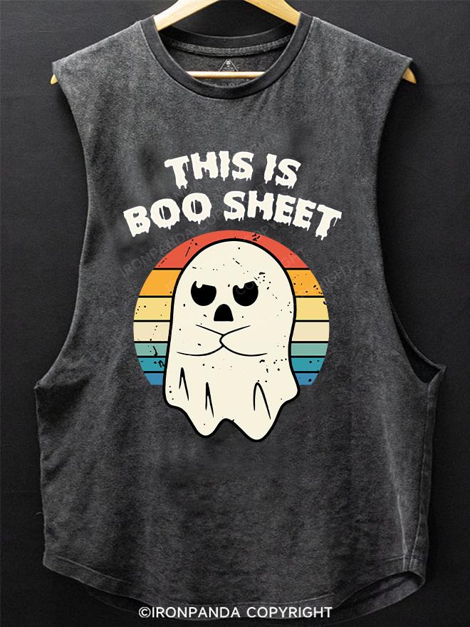 THIS IS BOO SHEET SCOOP BOTTOM COTTON TANK