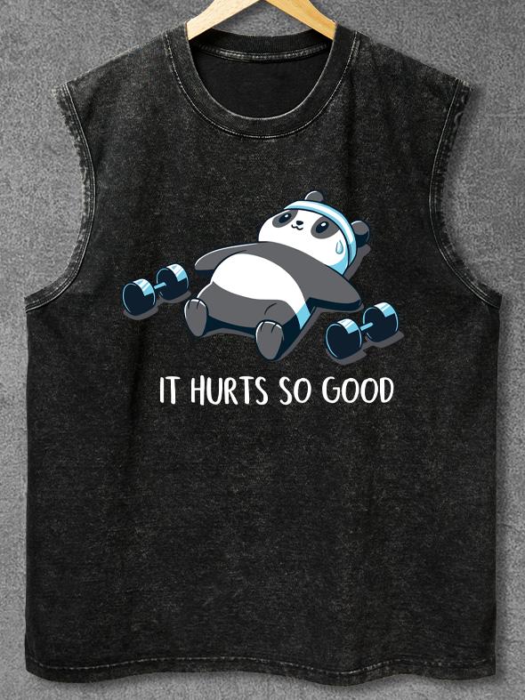 IT HURTS SO GOOD Washed Gym Tank