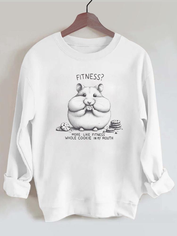 More Like Fitness Whole Cookie In My Mouth Gym Sweatshirt