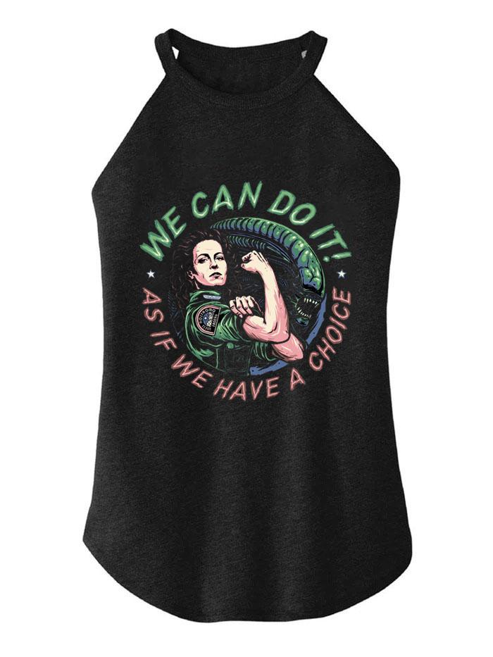 AS IF WE HAVE A CHOICE TRI ROCKER COTTON TANK