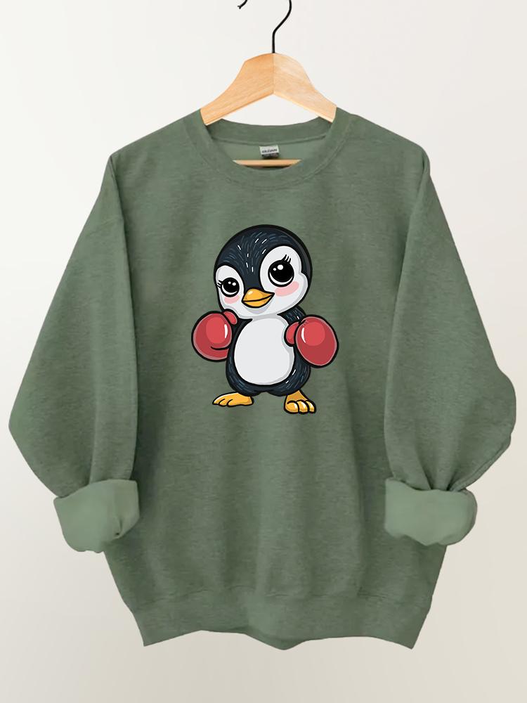 Boxing Penguin Gym Sweatshirt