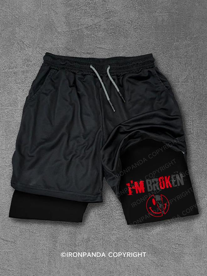 I’m Broken And Smiling Performance Training Shorts