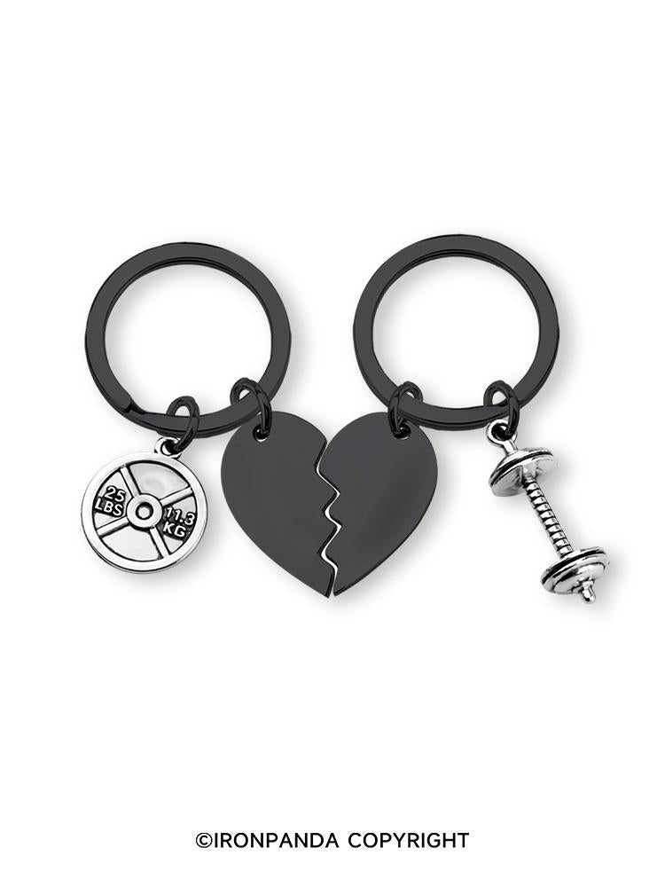 IronPanda 2ps Couple Keychain