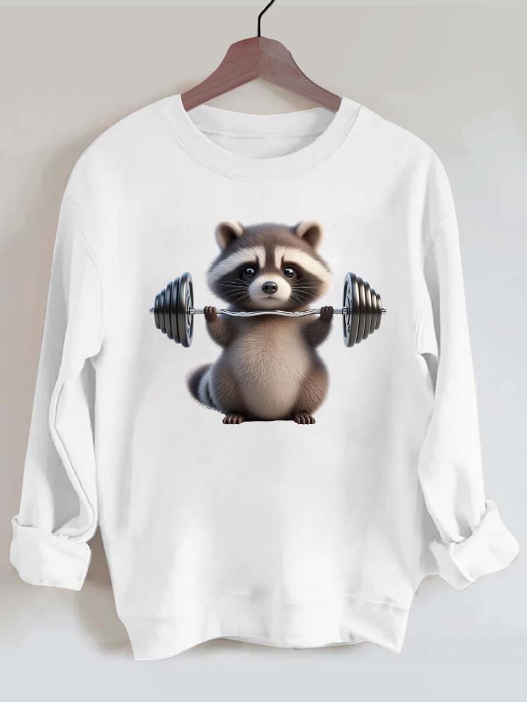 Ironpanda Lift Heavy Raccoon Baby Gym Sweatshirt