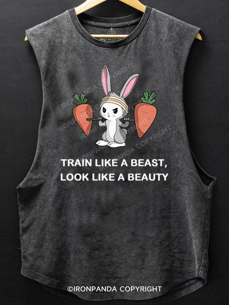 Train like a beast, look like a beauty rabbit BOTTOM COTTON TANK