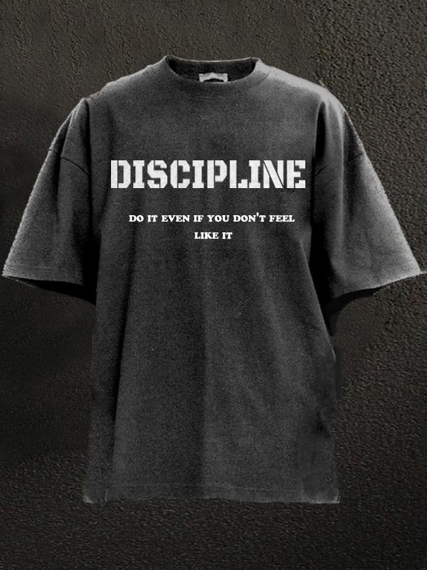 Discipline Washed Gym Shirt