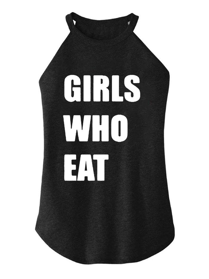 GIRLS WHO EAT TRI ROCKER COTTON TANK