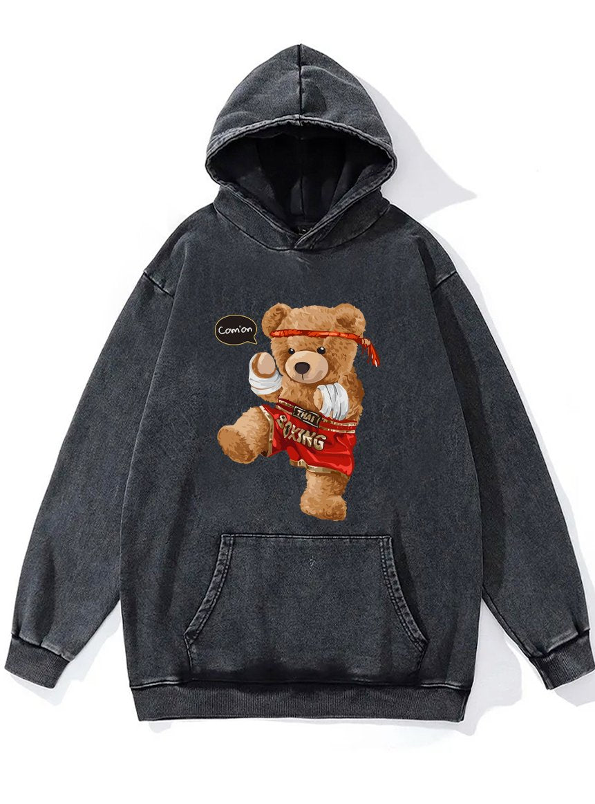 BOXING BEAR Washed Gym Hoodie