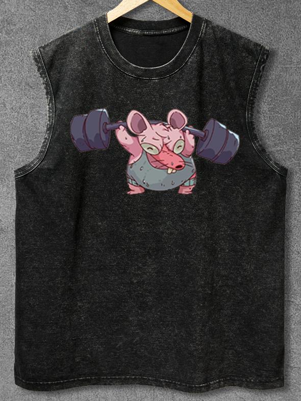 Rat Workout Washed Gym Tank