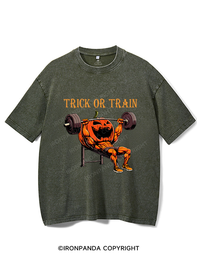 Trick or train Washed Gym Shirt