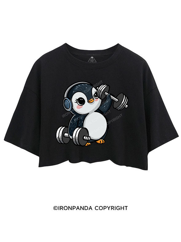 DUMBBELL PENGUIN CROP TOPS