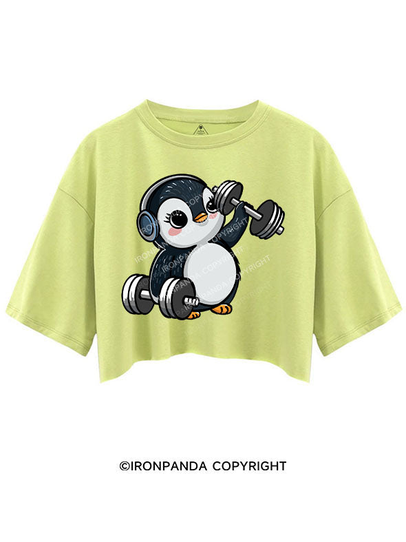 DUMBBELL PENGUIN CROP TOPS