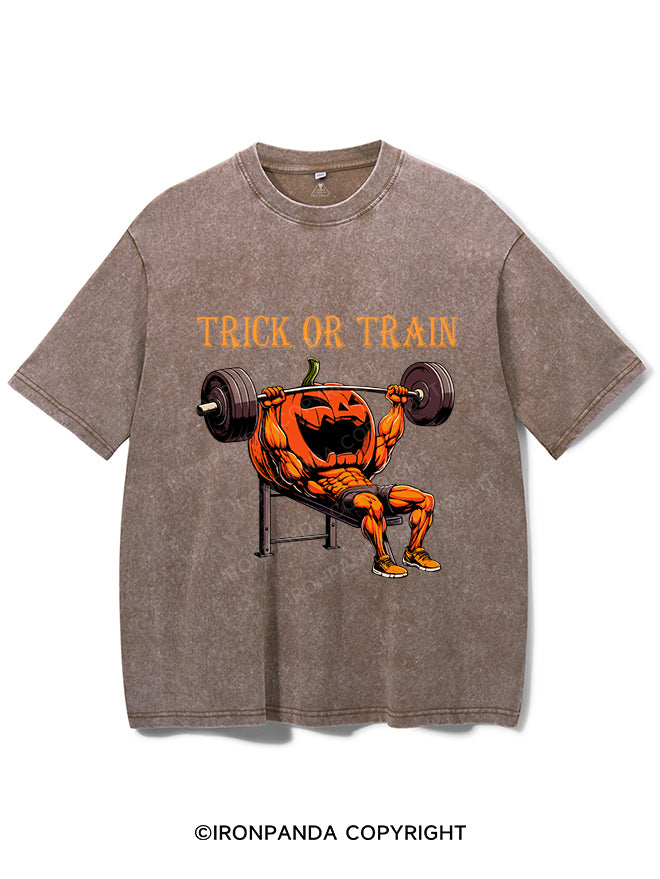 Trick or train Washed Gym Shirt