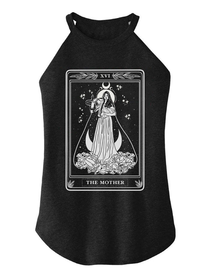 THE MOTHER TAROT CARD TRI ROCKER COTTON TANK