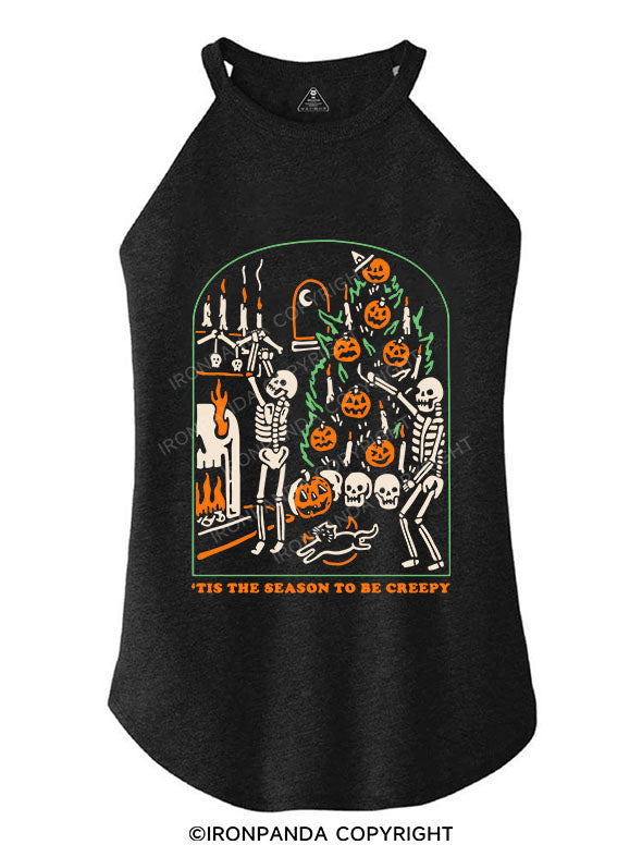 'TIS THE SEASON TO BE CREEPY TRI ROCKER COTTON TANK