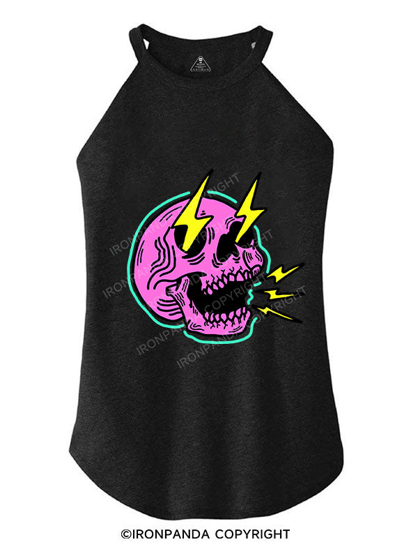 LIGHTNING SKELETON TRI ROCKER COTTON TANK