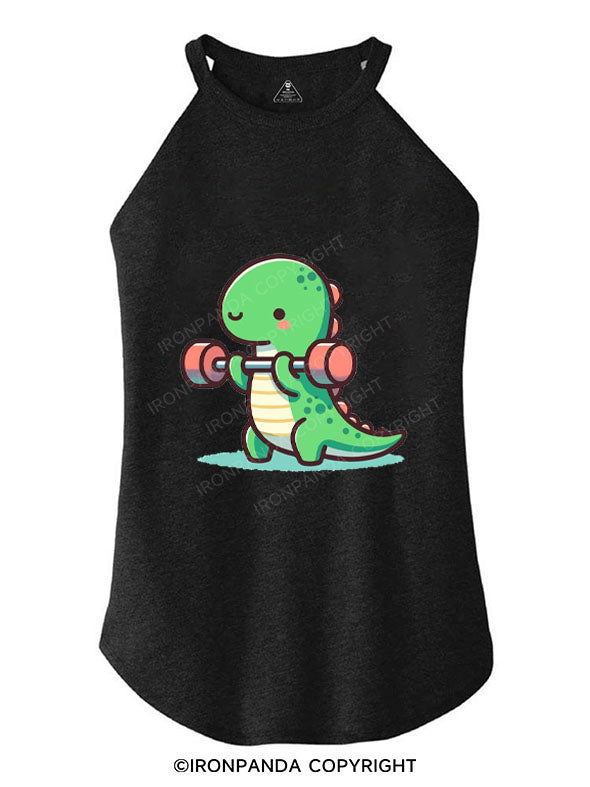 DINO GAINS TRI ROCKER COTTON TANK