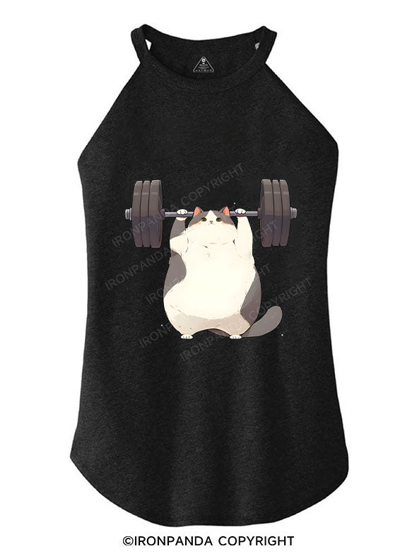 MEOW-MUSCLE LOADING UP TRI ROCKER COTTON TANK