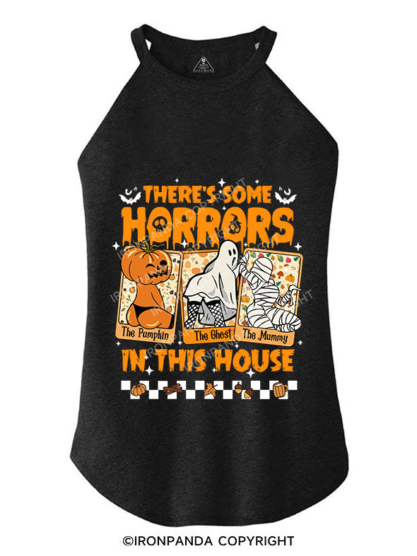 THERE'S SOME HORRORS IN THIS HOUSE TRI ROCKER COTTON TANK