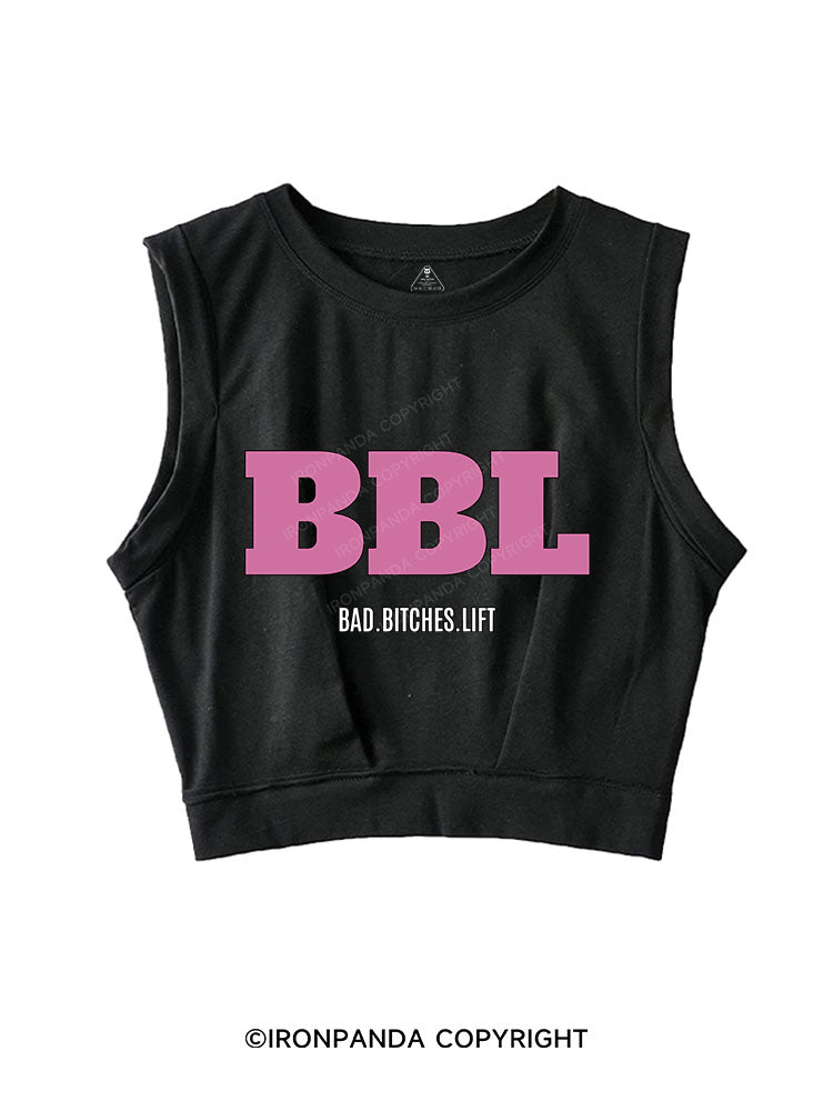 PINK BBL  SLEEVELESS CROP TOPS