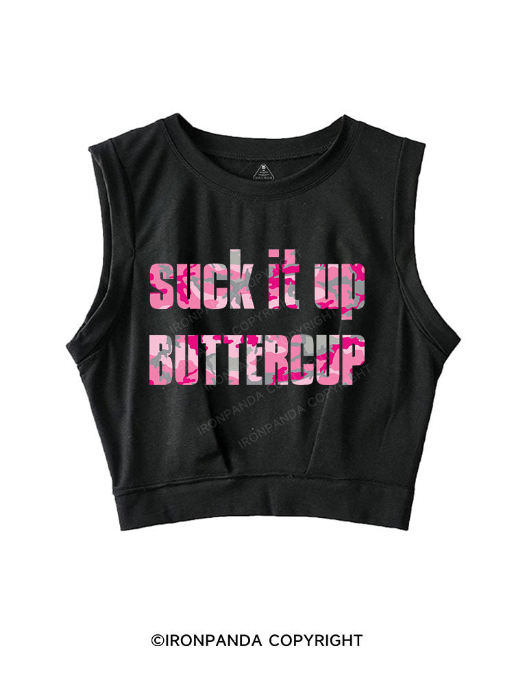 SUCK IT UP SLEEVELESS CROP TOPS