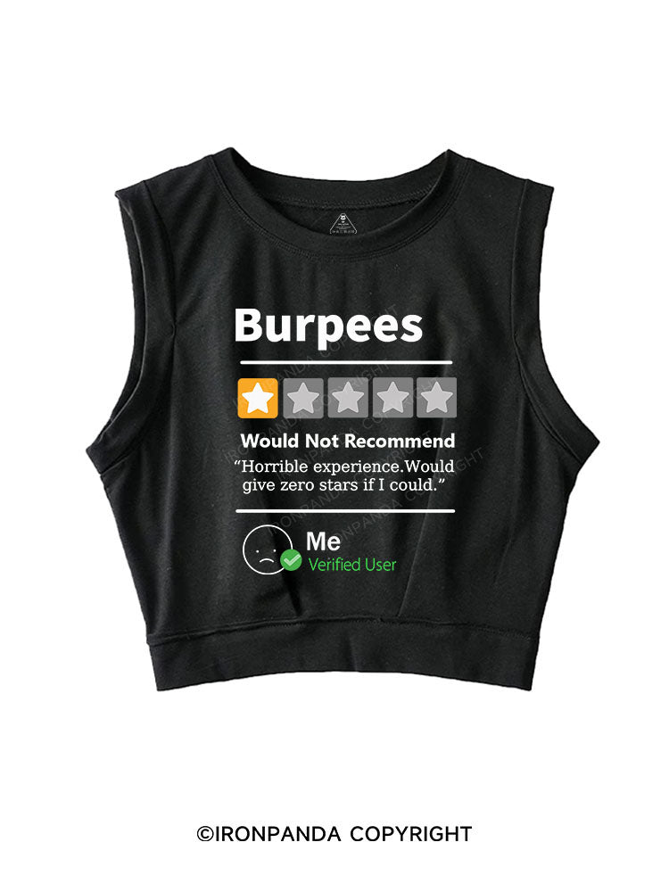 BURPEES REVIEWED Sleeveless Crop Tops