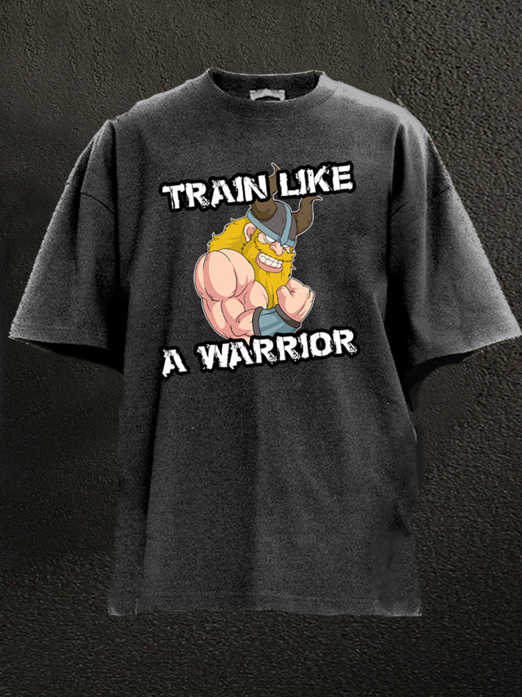 Train Like A Warrior Washed Gym Shirt