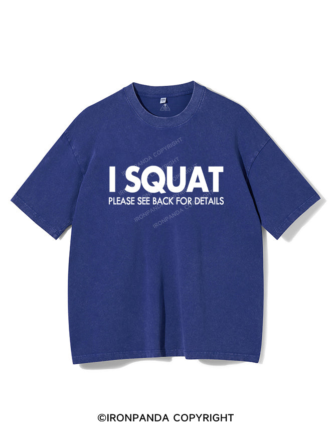 I Squat Vintage Gym Shirt