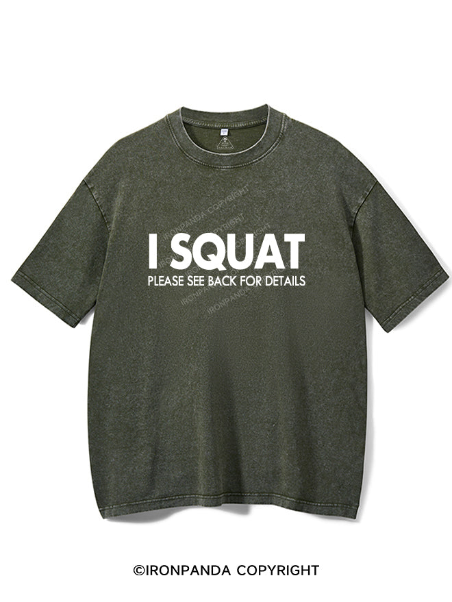 I Squat Vintage Gym Shirt