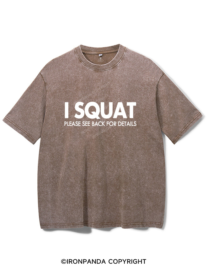 I Squat Vintage Gym Shirt