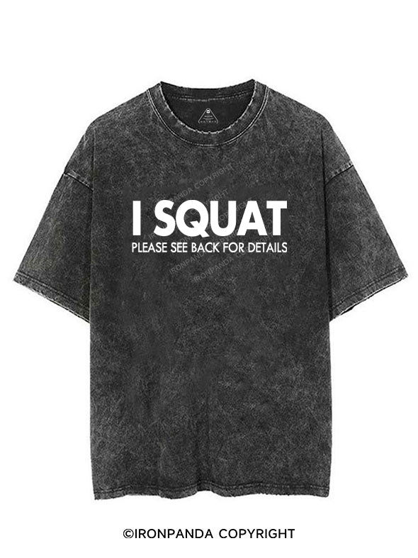 I Squat Vintage Gym Shirt