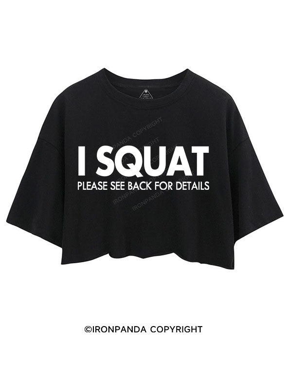 I SQUAT CROP TOPS