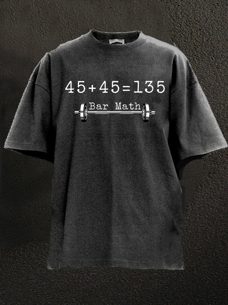 bar math Washed Gym Shirt