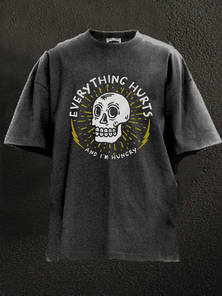 Everything Hurts Washed Gym Shirt