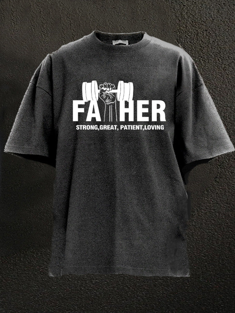 gym father Washed Gym Shirt