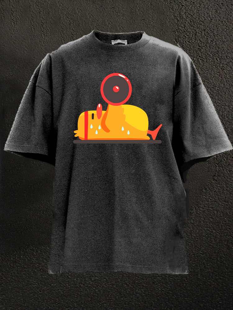 Duckling In Gym Washed Gym Shirt