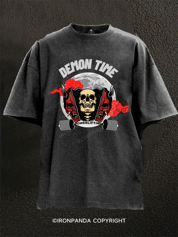 Demon Time lifting Washed Gym Shirt