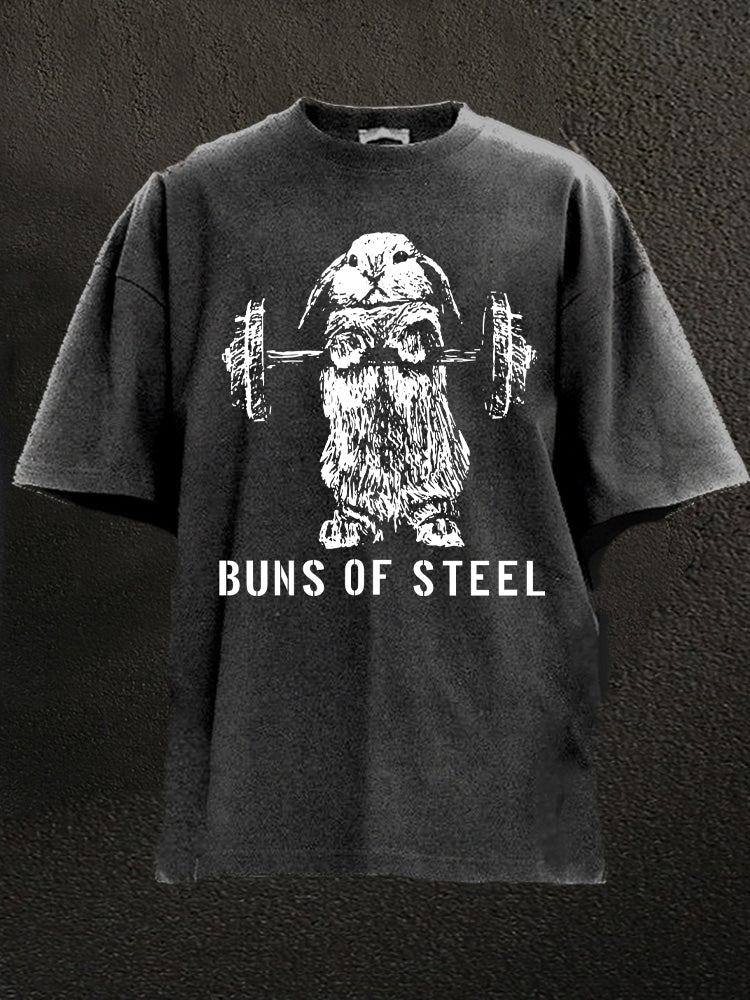 Muscles of Steel Washed Gym Shirt