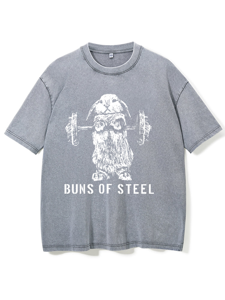 Muscles of Steel Washed Gym Shirt