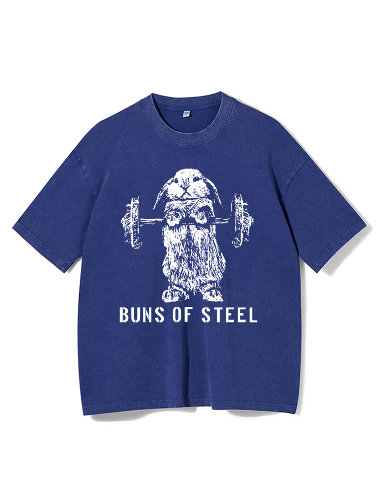 Muscles of Steel Washed Gym Shirt