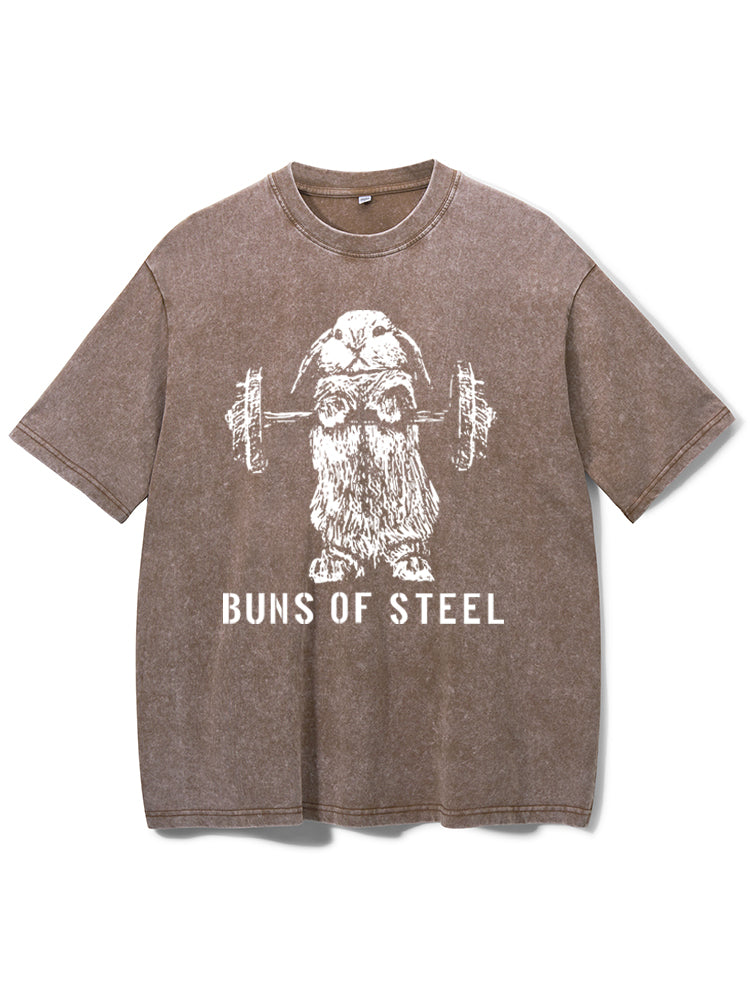 Muscles of Steel Washed Gym Shirt