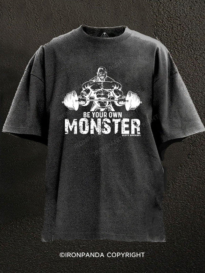 BE YOUR OWN MONSTER Washed Gym Shirt