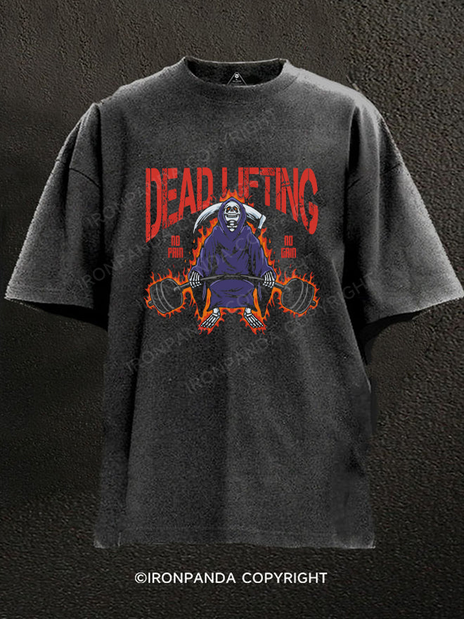 Dead Lifting Washed Gym Shirt