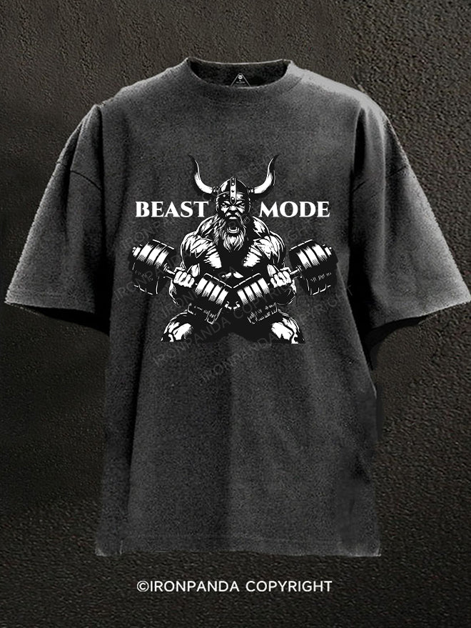 BEAST MODE Viking Washed Gym Shirt