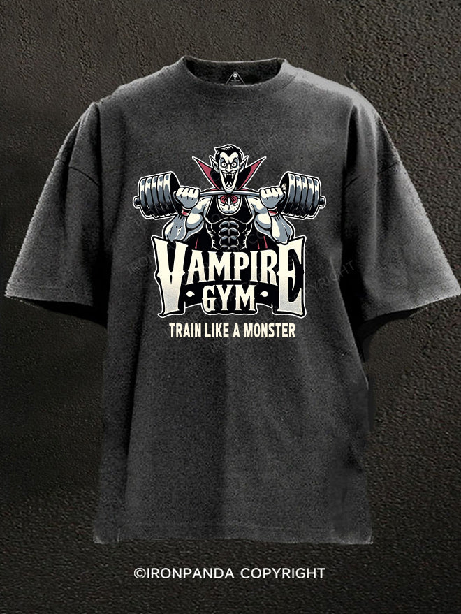 Train Like a Monster Washed Gym Shirt