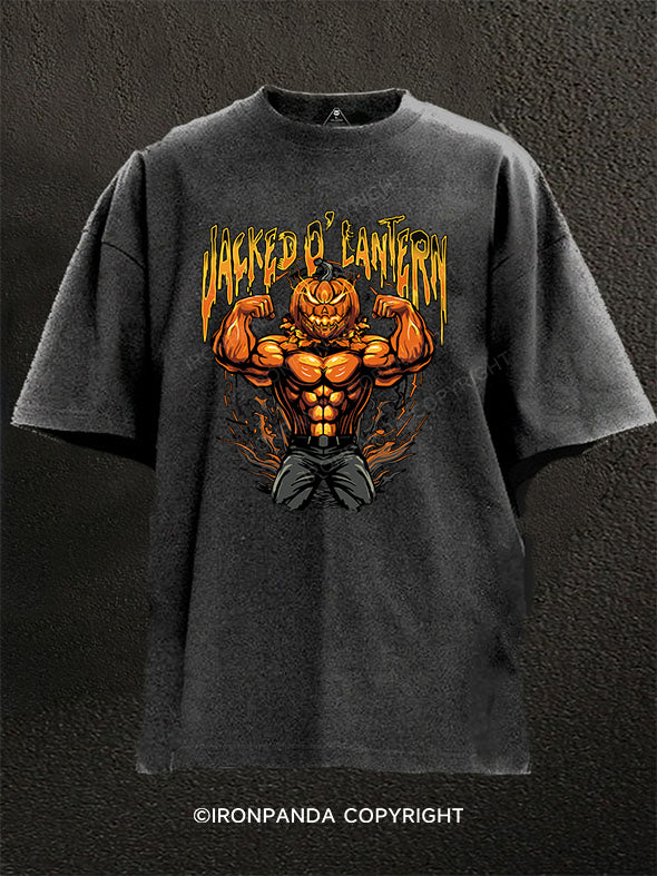 Jacked O' Lantern Washed Gym Shirt