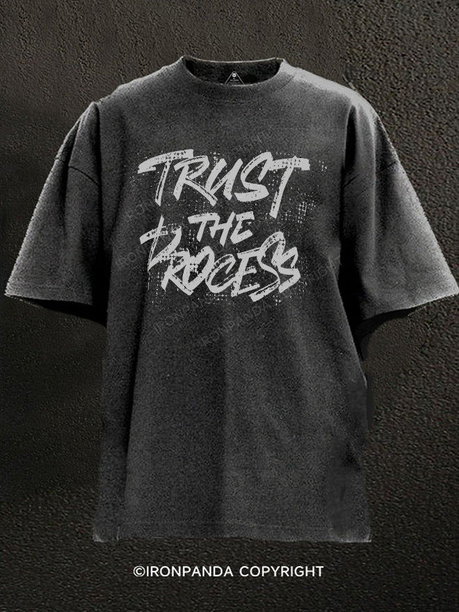 Trust the process Washed Gym Shirt